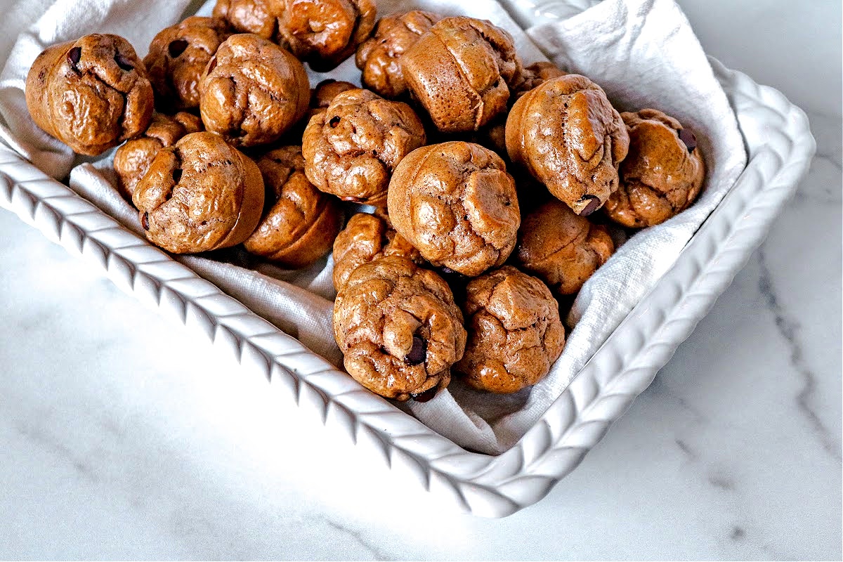 Keto Chocolate Chip Cookie Dough Muffins