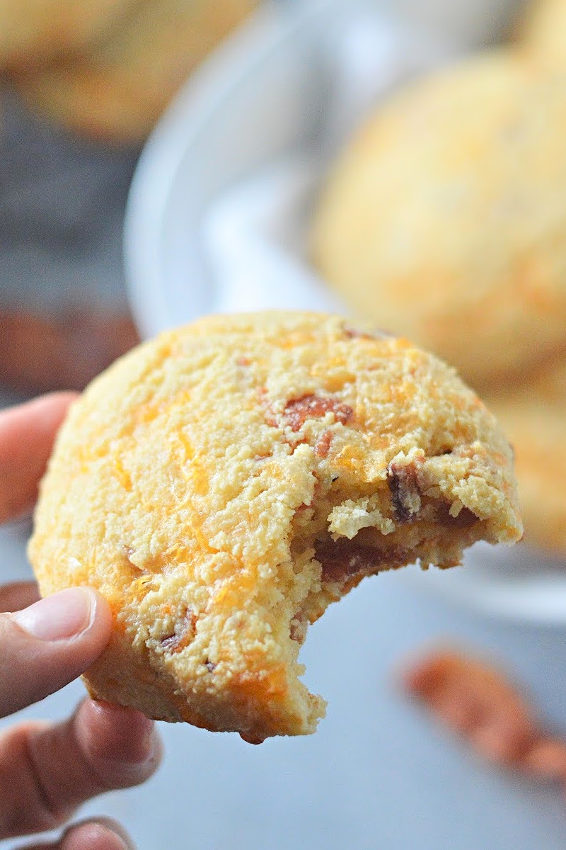 Keto Bacon and Cheese Biscuits