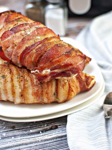 Air Fryer Bacon-Wrapped Chicken Tenders