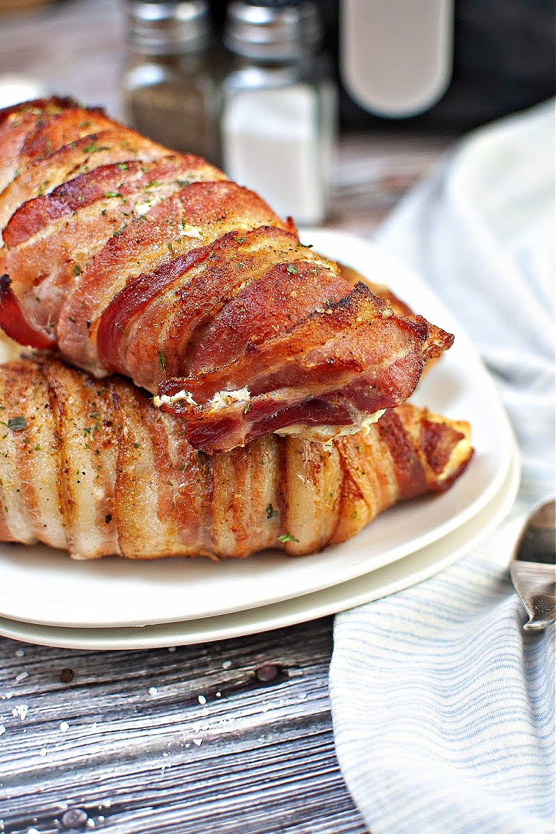 Air Fryer Bacon-Wrapped Chicken Tenders