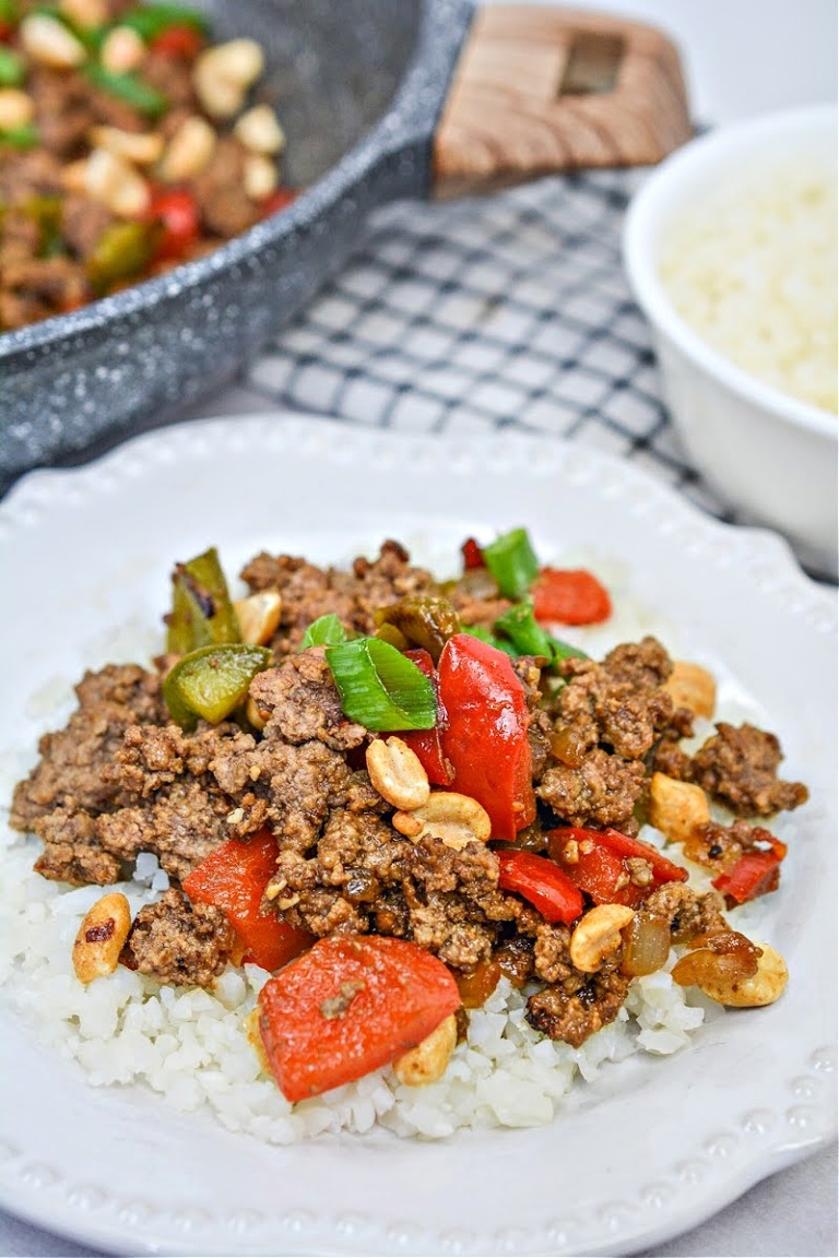 Keto Kung Pao Ground Beef Easy Keto Dinner Idea