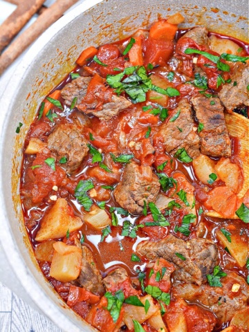 Low-Carb Greek Beef Stew