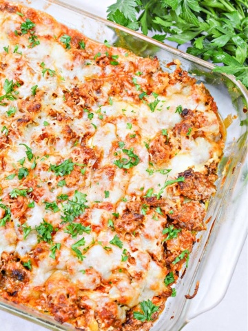 Zucchini Lasagna With Sweet and Spicy Sausage