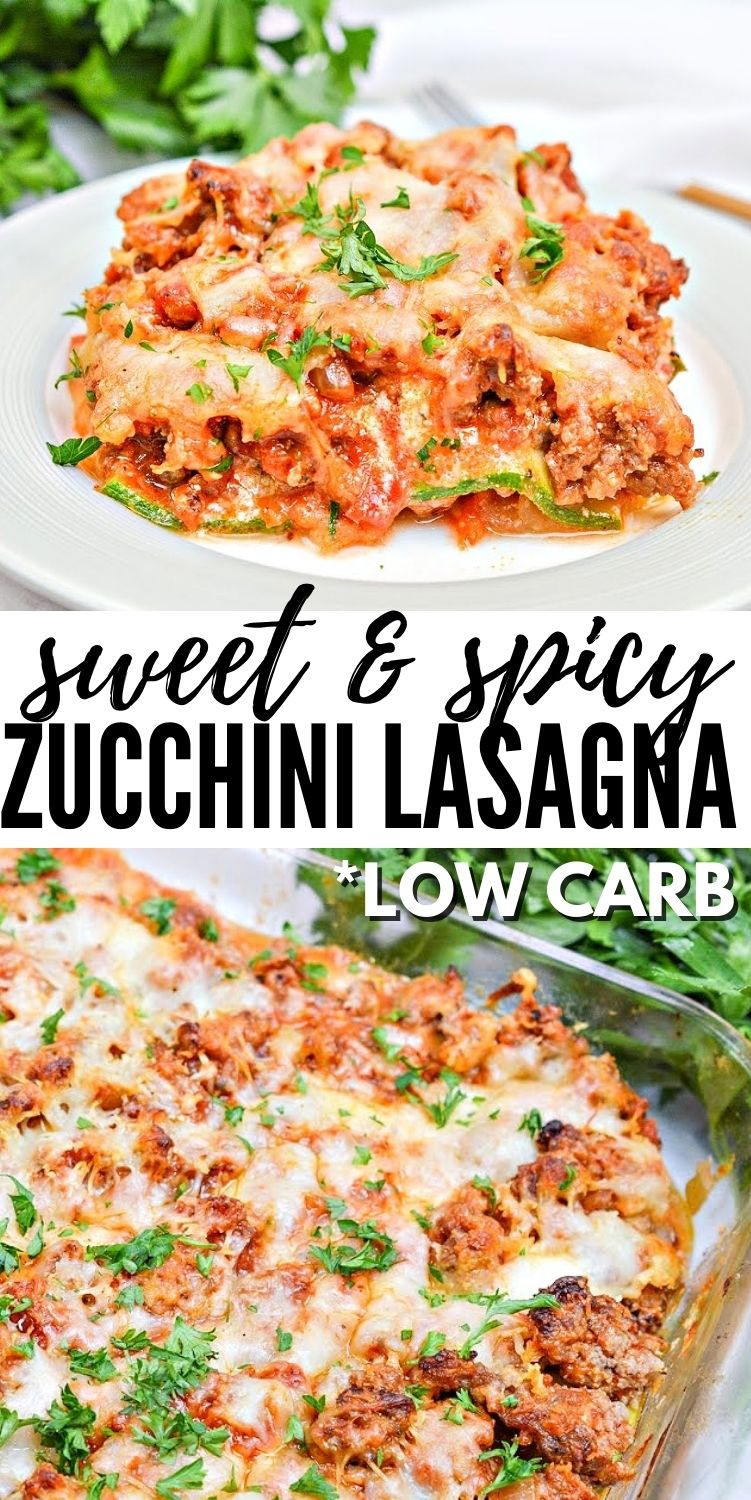 Zucchini Lasagna With Sweet and Spicy Sausage