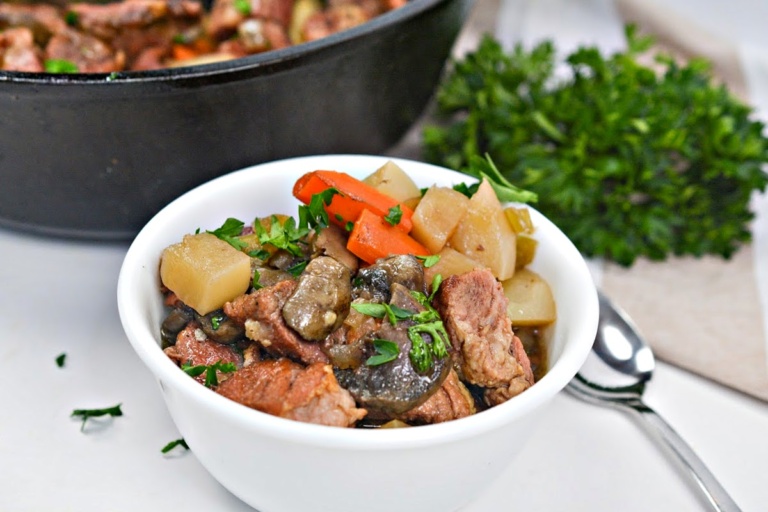 LowCarb Irish Pork Stew Easy Hearty Recipe