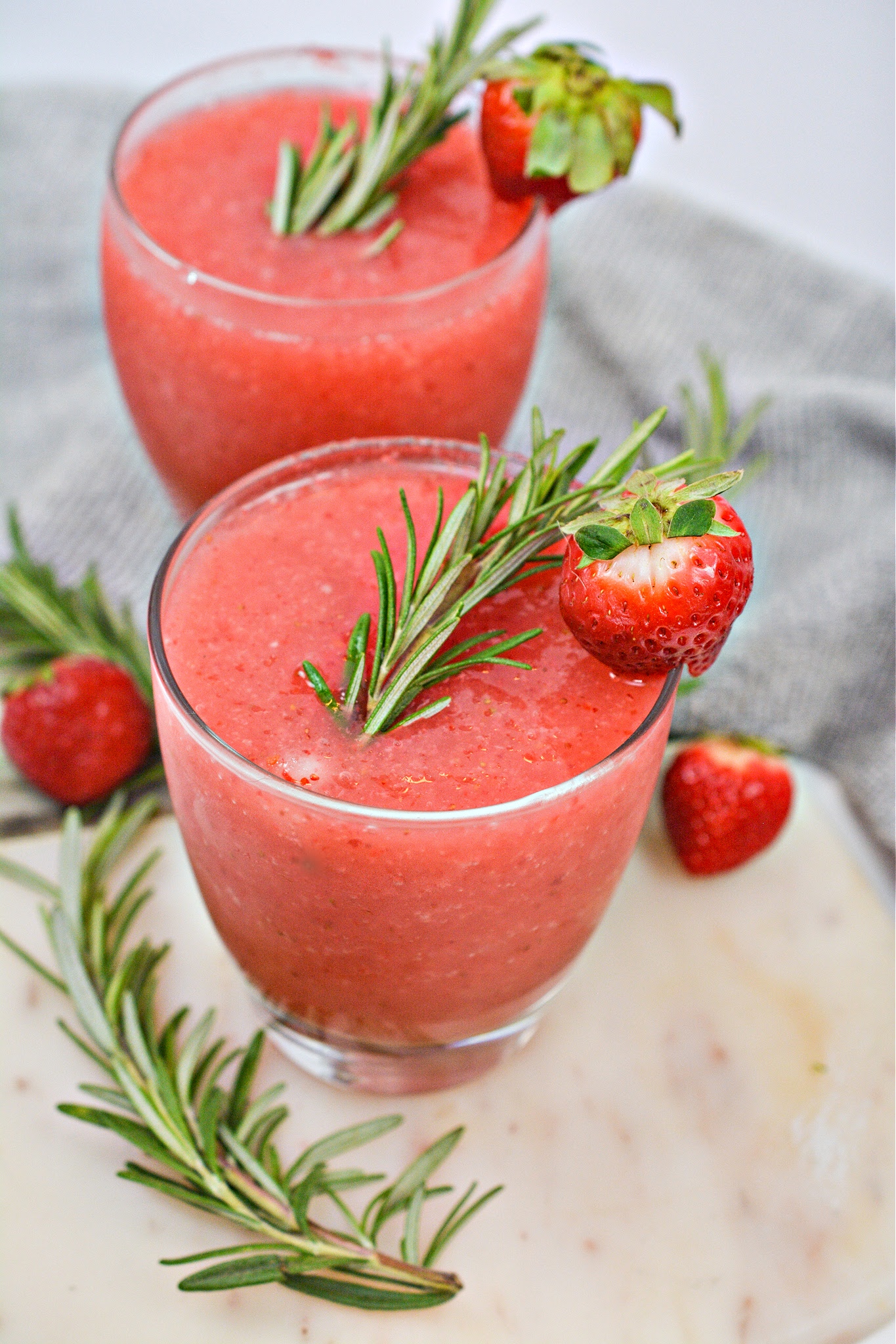 Keto Rosemary & Strawberry Daiquiri