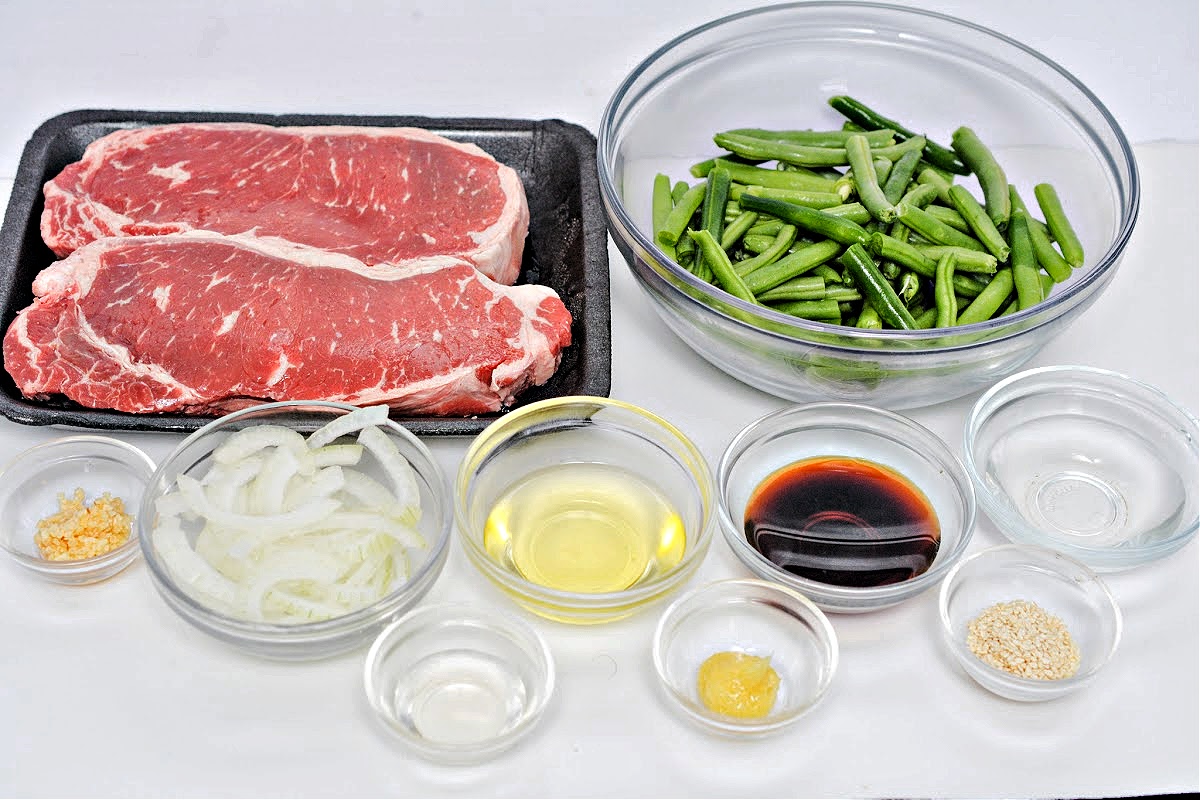 Ingredients needed to make Keto teriyaki steak