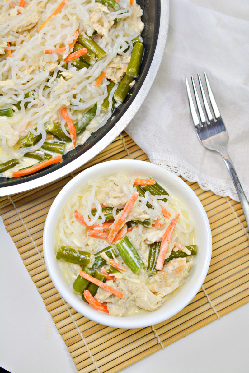 Creamy Keto TikTok Chicken Pot Pie Ramen