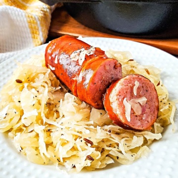 Low-Carb Kielbasa and Sauerkraut