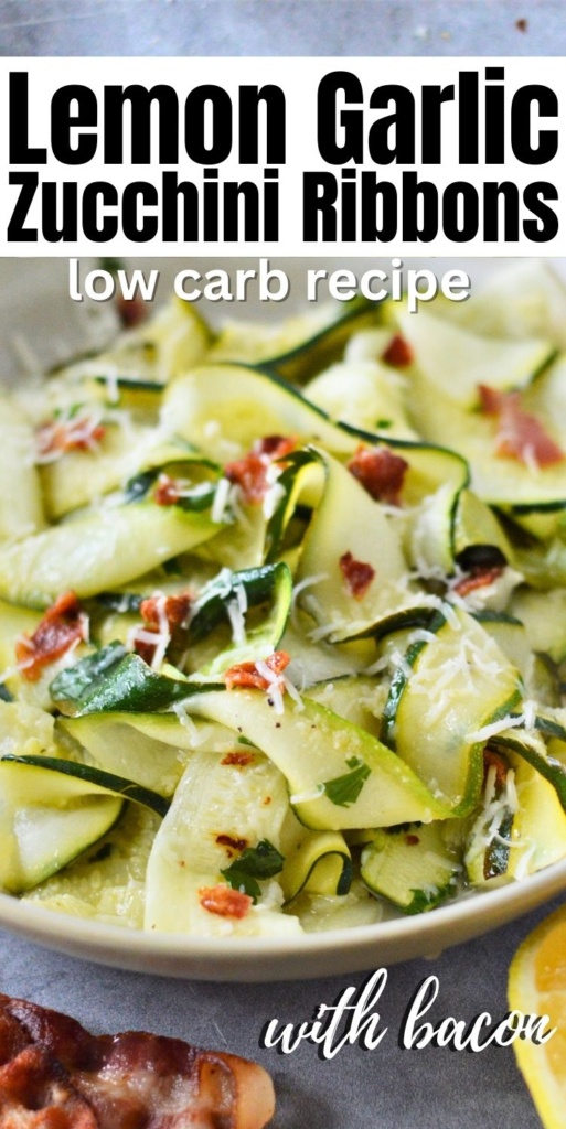 Keto Zucchini Ribbons With Bacon