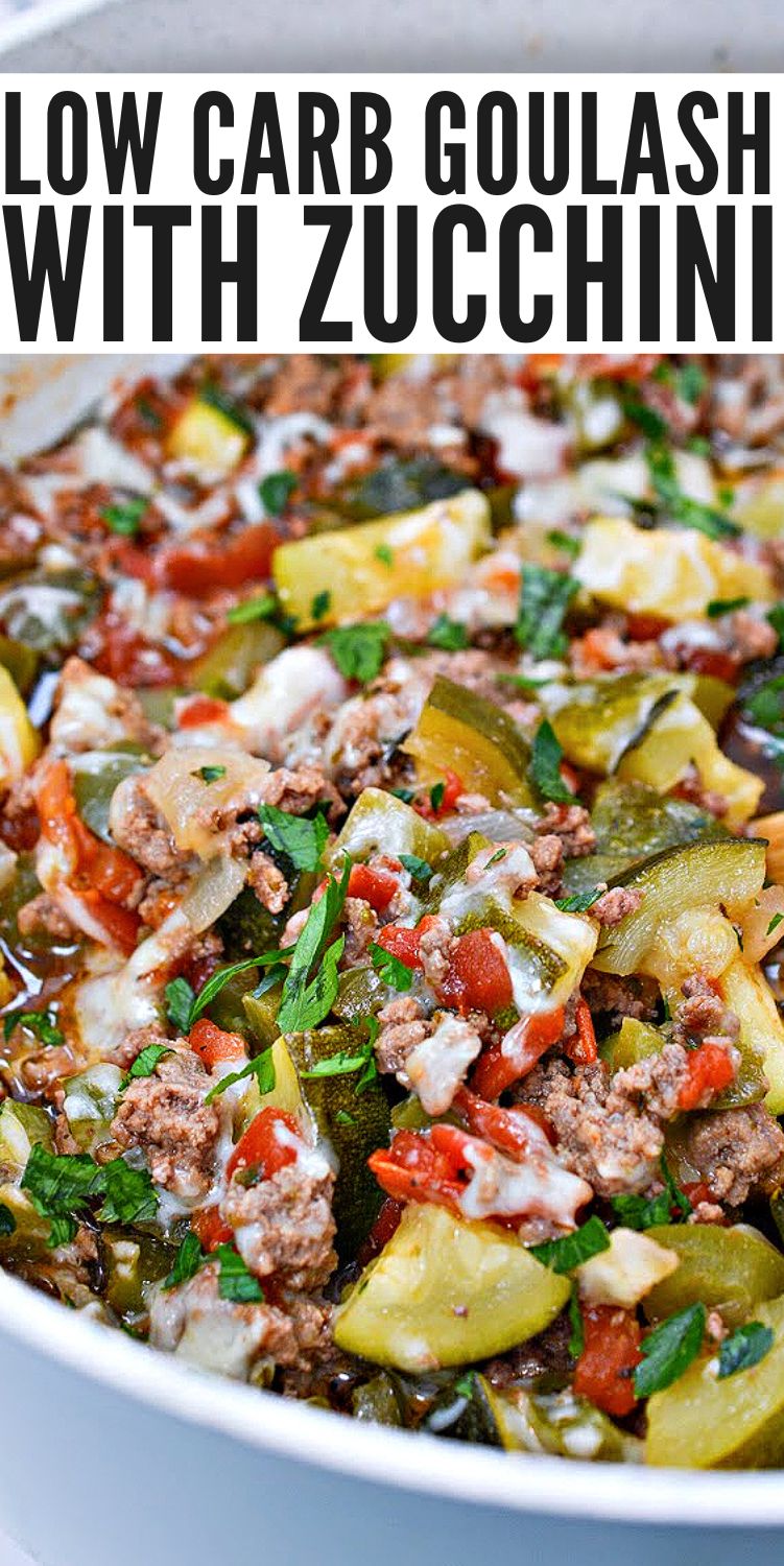 Low-Carb Goulash With Zucchini