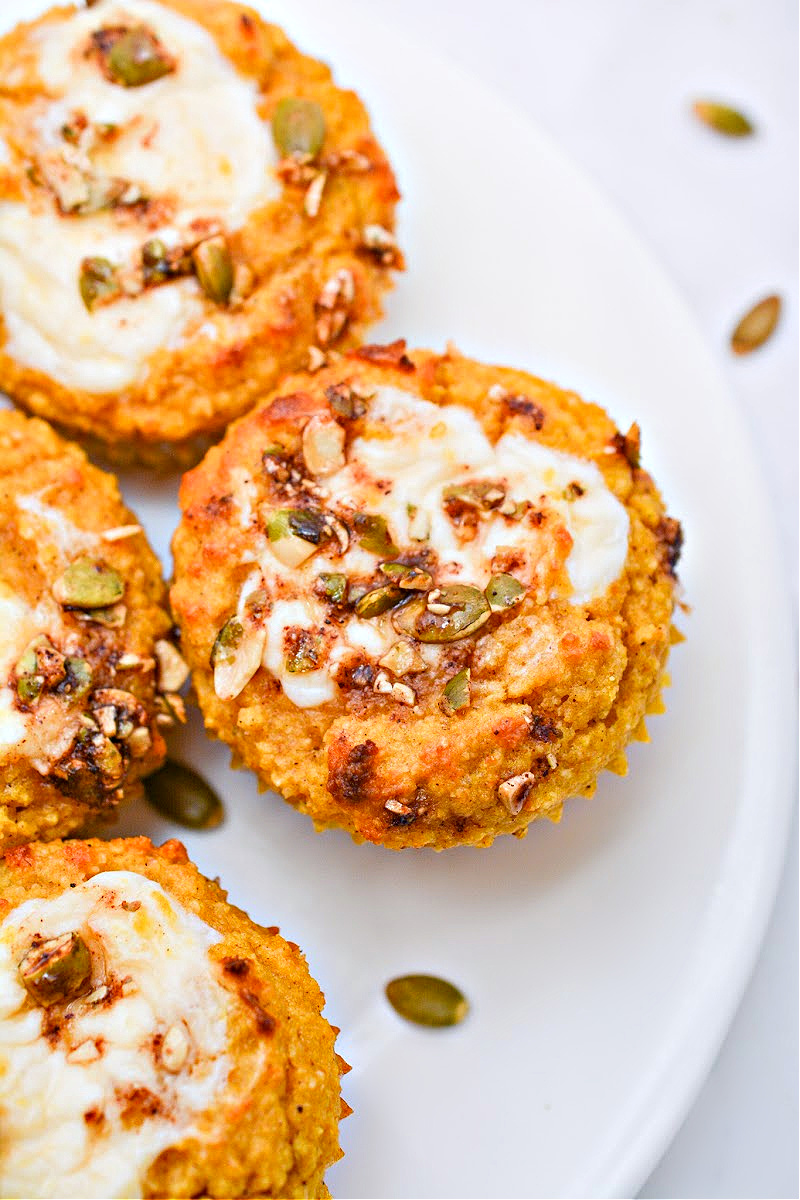 Keto Copycat Starbucks Pumpkin Cream Cheese Muffins 