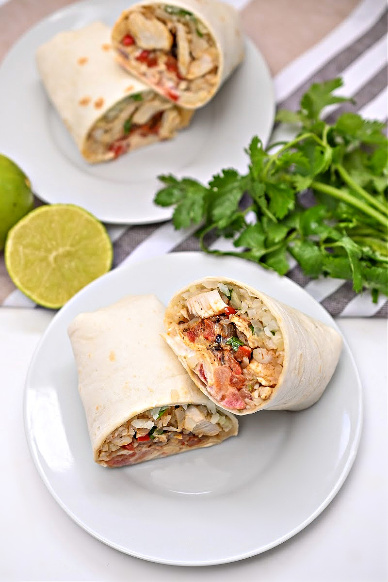 Keto Copycat Chipotle Chicken Burrito