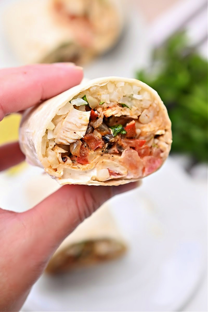 Keto Copycat Chipotle Chicken Burrito