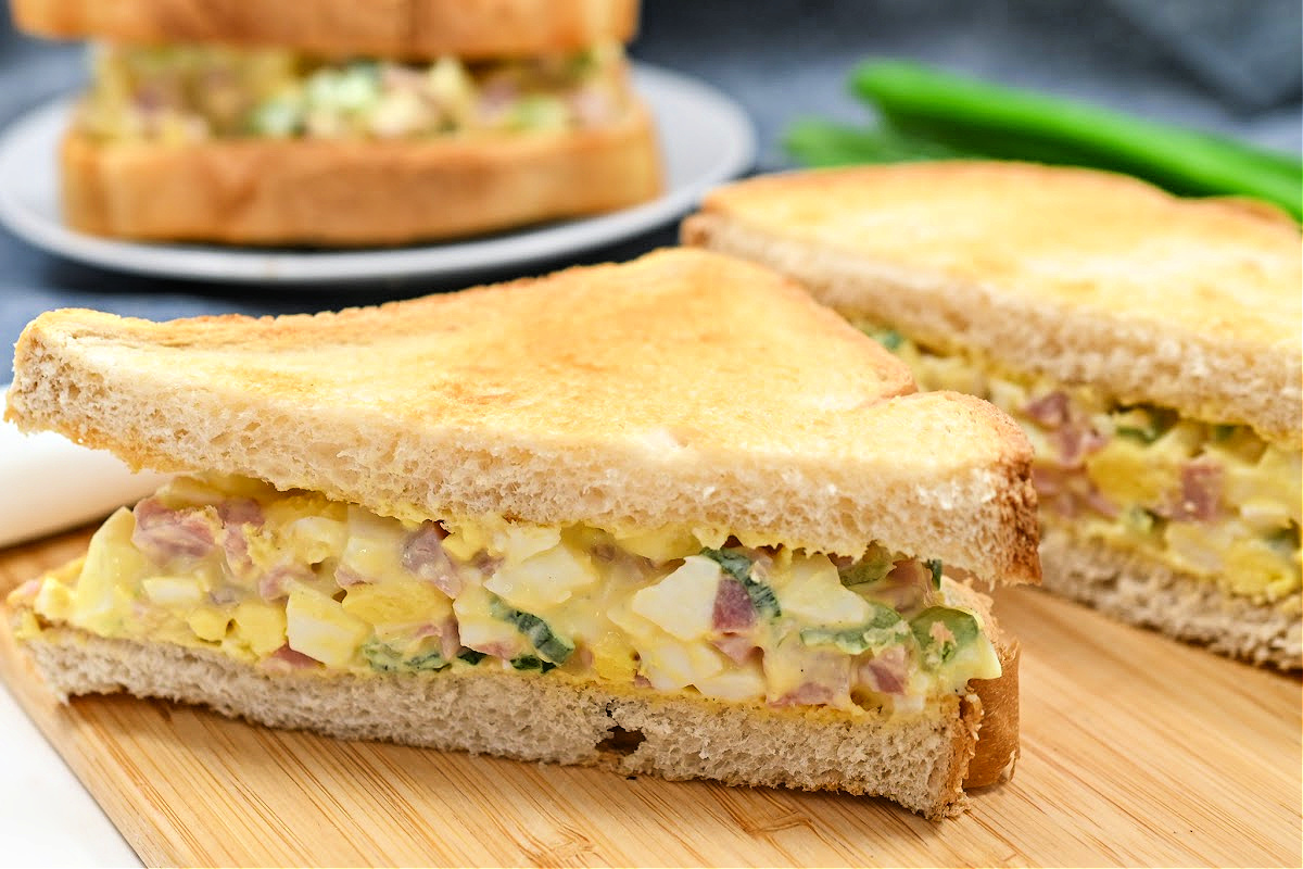 Keto Ham and Egg Salad Sandwiches