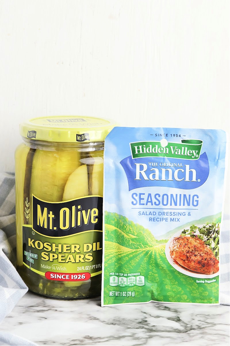 Low Carb Ranch Pickles Ingredients