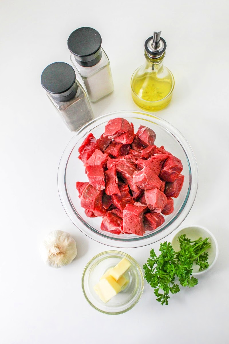 Low-Carb Garlic Butter Steak Bites Ingredients